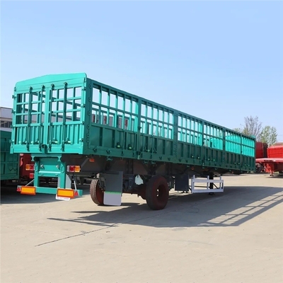 3 essieux 40 tonnes remorque à clôture transport de marchandises camion à paroi latérale semi-remorque pour camion