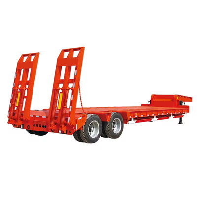 3 essieux 40 FT à plat 50 tonnes Container bas garçon bas lit Semi-remorque à plat