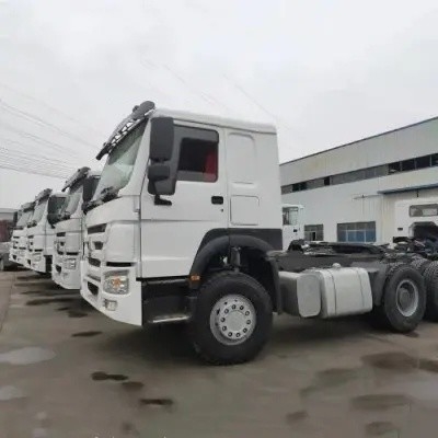 6X4 Tête 340 chevaux 40 tonnes 110 km/h Poids lourd camions tracteurs d'occasion en Euro 2 avec fenêtre manuelle