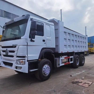 Utilisé de seconde main 6*4 HOWO 371HP Dump Tipper Truck Manuel Design de pneus sans tuyau de fenêtre