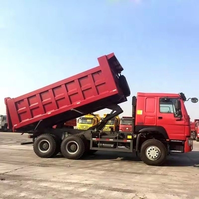 Un camion à vitres manuelles abordable HOWO 371HP 6 * 4 camion de décharge avec une capacité de 18cbm