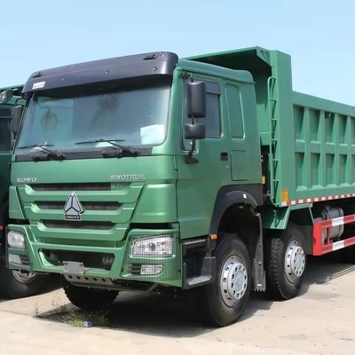 10.2tons Utilisé HOWO 371HP camion à décharge à main droite 8X2 camion à bascule pour l'exploitation minière 30 tonnes