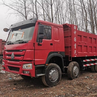 10.2tons Utilisé HOWO 371HP camion à décharge à main droite 8X2 camion à bascule pour l'exploitation minière 30 tonnes