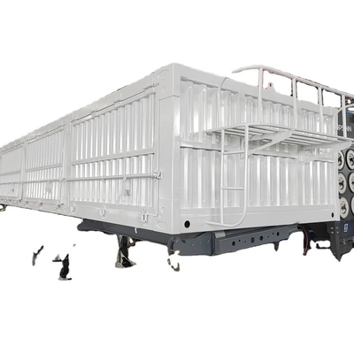 Semi-remorque auto-déchargée de type à bras croisé pour marchandises en vrac avec système de freinage antiblocage ABS