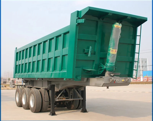 3 axes 40-100 tonnes camion de décharge arrière semi-remorque à pointe arrière pour la technologie avancée