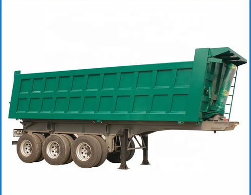 3 axes 40-100 tonnes camion de décharge arrière semi-remorque à pointe arrière pour la technologie avancée