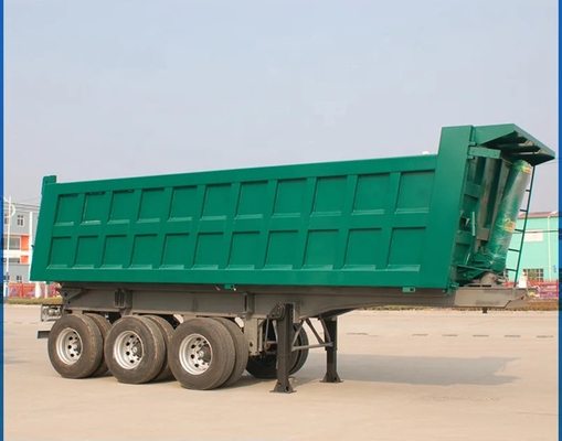 3 axes 40-100 tonnes camion de décharge arrière semi-remorque à pointe arrière pour la technologie avancée