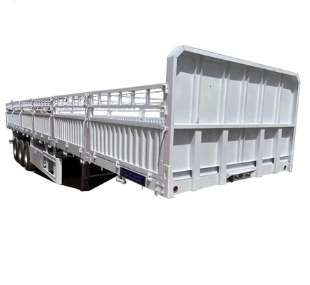 Trailers à paroi latérale de 3,5 à 4 axes à chaud, légers, de 5,5 tonnes, semi-remorques de transport de marchandises