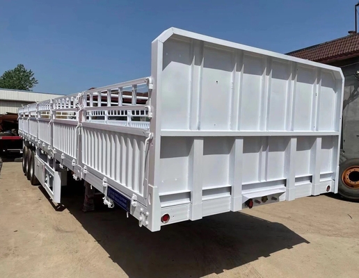 Trailers à paroi latérale de 3,5 à 4 axes à chaud, légers, de 5,5 tonnes, semi-remorques de transport de marchandises
