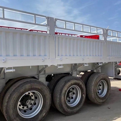 Trailers à paroi latérale de 3,5 à 4 axes à chaud, légers, de 5,5 tonnes, semi-remorques de transport de marchandises
