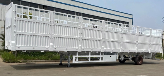 Trailers à paroi latérale de 3,5 à 4 axes à chaud, légers, de 5,5 tonnes, semi-remorques de transport de marchandises