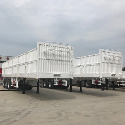 Trailers à paroi latérale de 3,5 à 4 axes à chaud, légers, de 5,5 tonnes, semi-remorques de transport de marchandises
