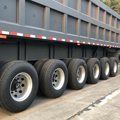 Auto-dépôt de 6 axes Dump Trailer Dump Truck Transport Semi-remorque pour charges lourdes