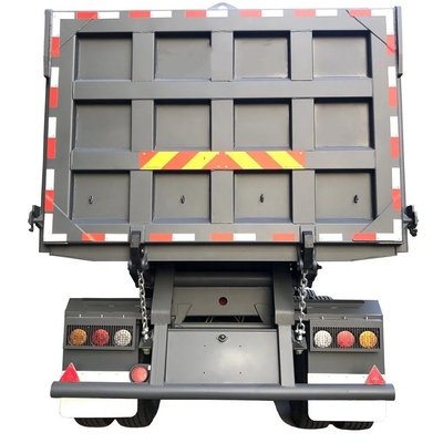 Auto-dépôt de 6 axes Dump Trailer Dump Truck Transport Semi-remorque pour charges lourdes
