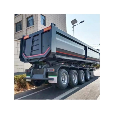25cbm 32cbm en forme de U Fin arrière basculeur déchargeur semi-camion remorque pour lourds