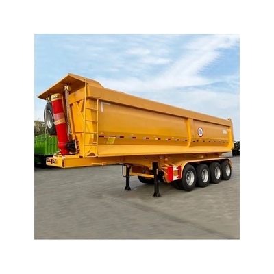 25cbm 32cbm en forme de U Fin arrière basculeur déchargeur semi-camion remorque pour lourds