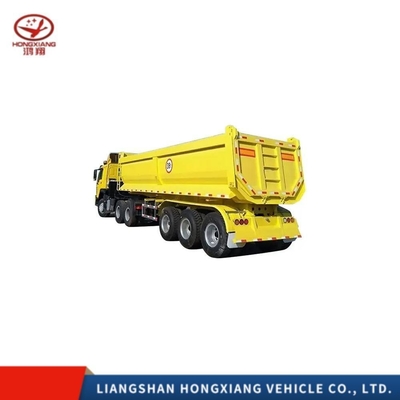 Acier 4 essieux lourd côté en aluminium arrière 30 50 60 tonnes semi-camion hydraulique remorque