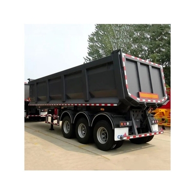 Trois essieux arrière déverrouillage déverrouillage semi-camion fin déverrouillage semi-remorque avec 8.12.16 Pneus