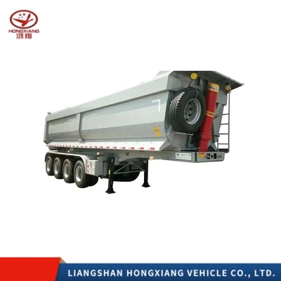 Trailers à semi-remorque de type fourgonnette 35cbm 60 tonnes Trailers à décharge arrière pour le transport en vrac