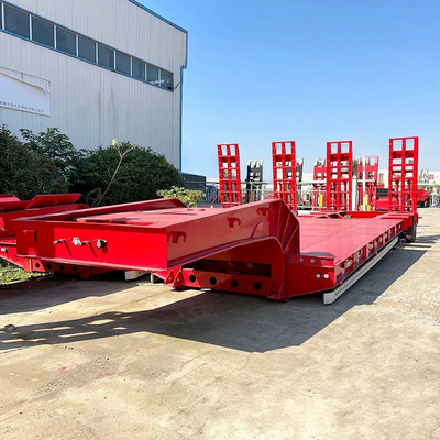 3 essieux 60 tonnes 80 tonnes lit bas 3 essieux semi-remorque semi-remorque avec essieu 13t