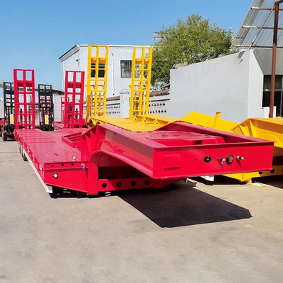 3 essieux 60 tonnes 80 tonnes lit bas 3 essieux semi-remorque semi-remorque avec essieu 13t