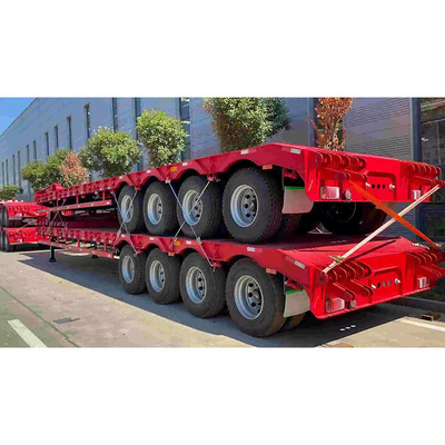 Camion tracteur à panneau plat bas polyvalent avec système de suspension à bras croisé