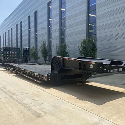Garantie 40FT Skeleton Semi-remorque à plat bas avec système de freinage antiblocage ABS