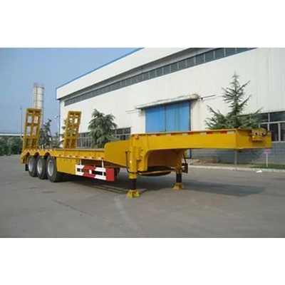 Garantie 40FT Skeleton Semi-remorque à plat bas avec système de freinage antiblocage ABS