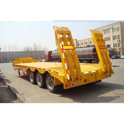 Garantie 40FT Skeleton Semi-remorque à plat bas avec système de freinage antiblocage ABS