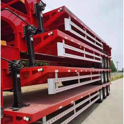 80 tonnes de remorque à lit bas Semi-remorque à lit bas avec pneu 12r22,5 et de catégorie lourde