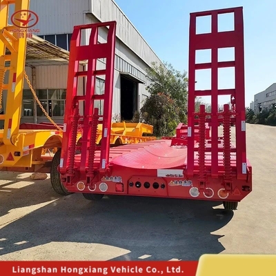 Personnalisation 80 tonnes 3 essieux Extensible 17m Semi-remorque basse avec 12r22.5 pneus