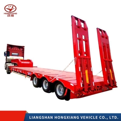 Pneus 12r22.5 3 essieux 40 pieds 20 pieds 40 pieds conteneur de transport à plat semi-remorque à lit plat