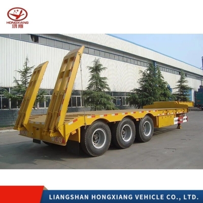 Pneus 12r22.5 3 essieux 40 pieds 20 pieds 40 pieds conteneur de transport à plat semi-remorque à lit plat