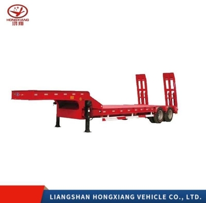 Chassis de semi-remorque à roues plates à essieu bas de catégorie 3 pour le transport de conteneurs