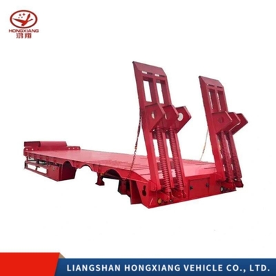 Chassis de semi-remorque à roues plates à essieu bas de catégorie 3 pour le transport de conteneurs