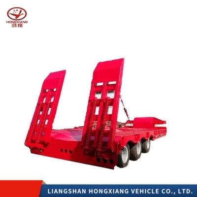Chassis de semi-remorque à roues plates à essieu bas de catégorie 3 pour le transport de conteneurs