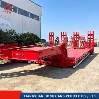 Chassis de semi-remorque à roues plates à essieu bas de catégorie 3 pour le transport de conteneurs