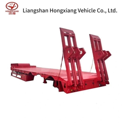 13500X3000X1550 mm 13t Arbre lourd cou de poule Chargeur bas couchette basse Lowboy Truck Semi-remorque bas couchette