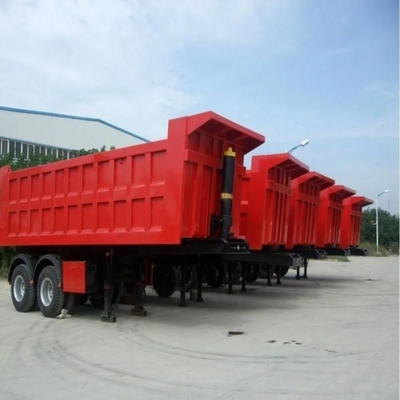 Faisceau principal 500 mm Hauteur Q345b remorque à bascule pour 50T 60T 80T à par les besoins du client