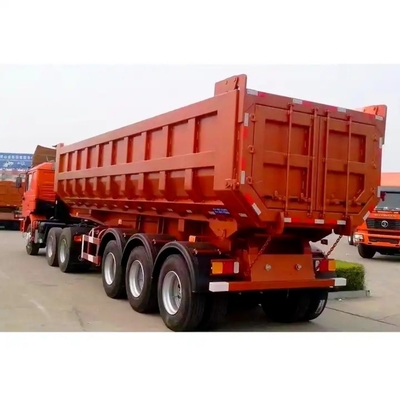 1 Semi-remorque personnalisée à bascule de gravier Semi-fond du cou de poule Dump Haulers pour camion