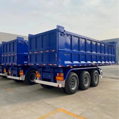 1 Semi-remorque personnalisée à bascule de gravier Semi-fond du cou de poule Dump Haulers pour camion