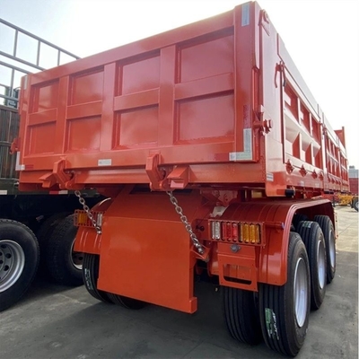 1 Semi-remorque personnalisée à bascule de gravier Semi-fond du cou de poule Dump Haulers pour camion