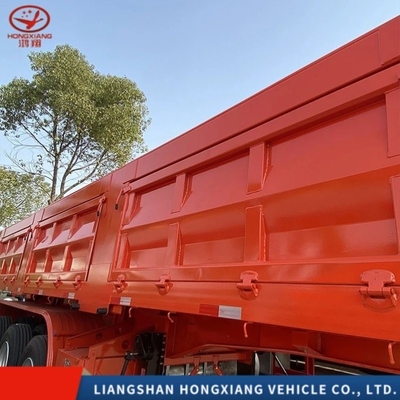 50 tonnes Semi-remorque U type Dump remorques pour les pierres et le sable par les besoins du client