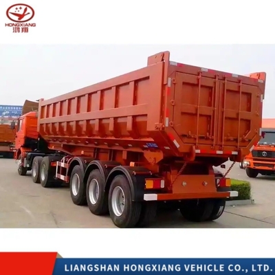 50 tonnes Semi-remorque U type Dump remorques pour les pierres et le sable par les besoins du client