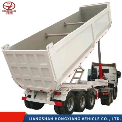 50 tonnes Semi-remorque U type Dump remorques pour les pierres et le sable par les besoins du client