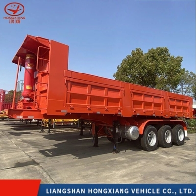50 tonnes Semi-remorque U type Dump remorques pour les pierres et le sable par les besoins du client