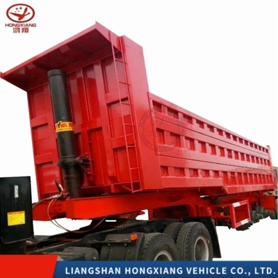 Suspension pneumatique en forme de U 3 essieux Fin arrière remorque à bascule Dump remorque semi-camion EHL9400Z