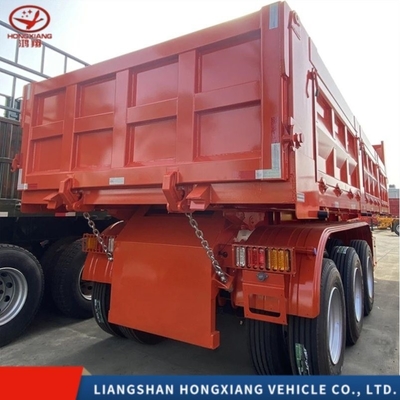Suspension pneumatique en forme de U 3 essieux Fin arrière remorque à bascule Dump remorque semi-camion EHL9400Z