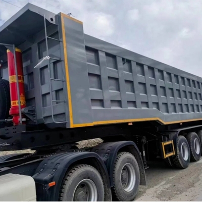 Transport des machines lourdes 2023 3 axes à remontage semi-remorque 60 tonnes camion-remorque