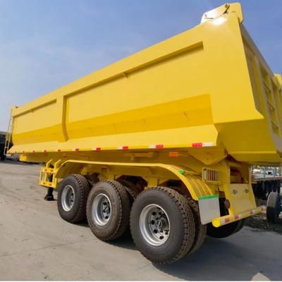 U-Shaped Dumping arrière Semi-remorques pour le transport de marchandises Matériau en acier durable